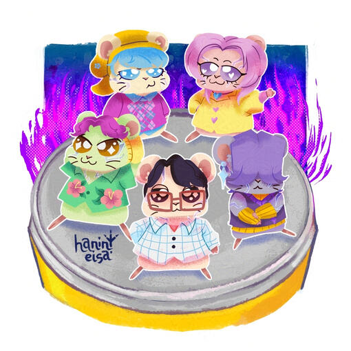 Saja Boys as Hamsters