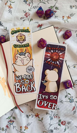 Bookmark DnD Hamster Nat. 20 Bookmark DnD Hamster Nat. 20