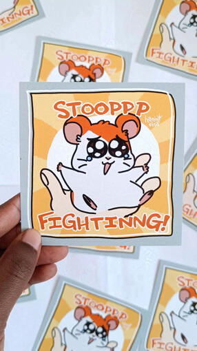 Hamtaro says Stop Fighting!