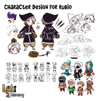Character Design for Rubio, the main character Character Design for Rubio, the main character