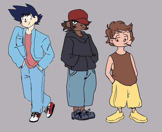 Disco Background Characters 1